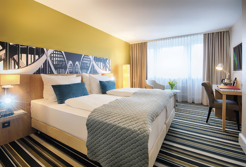 Doppelzimmer des Leonardo Hamburg Elbbrücken