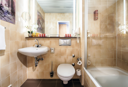 Badezimmer des Leonardo Hamburg Elbbrücken