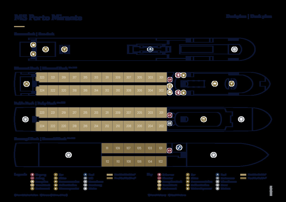 Deckplan MS Porto Mirante