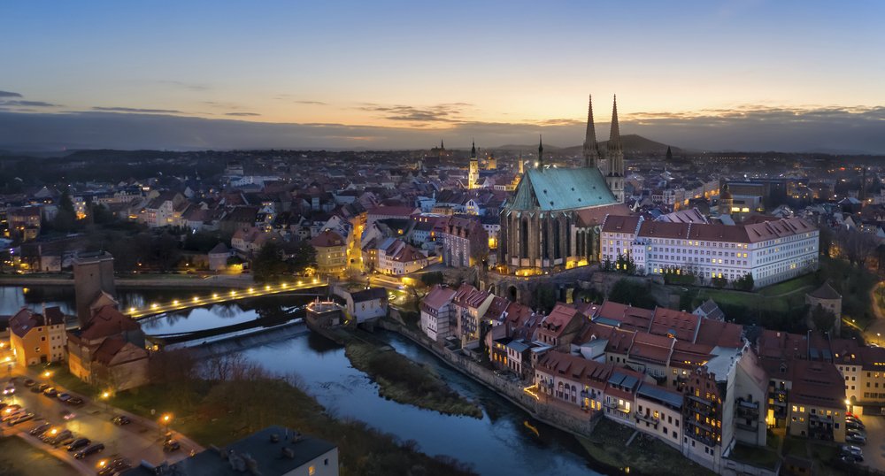 Görlitz Panoramasicht auf die Altstadt