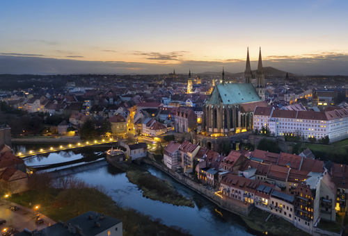 Görlitz Panoramasicht auf die Altstadt