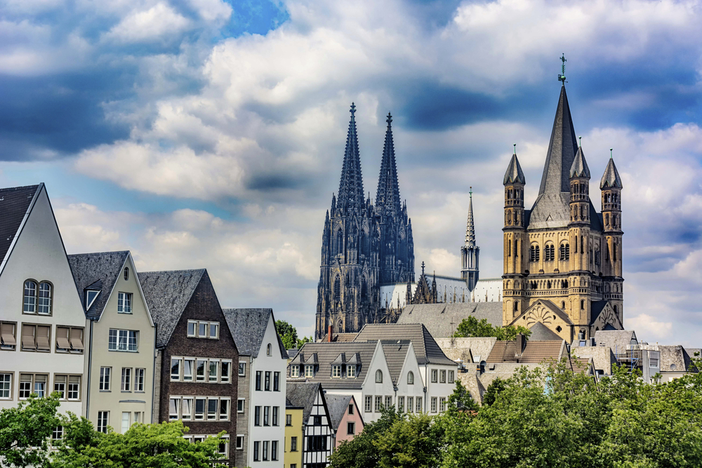 St. Martin Kirche und Kölner Dom