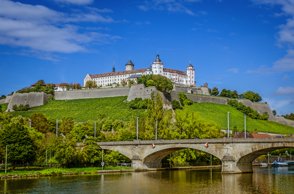 Festung Marienberg oberhalb von Würzburg in Unterfranken, Deutschland