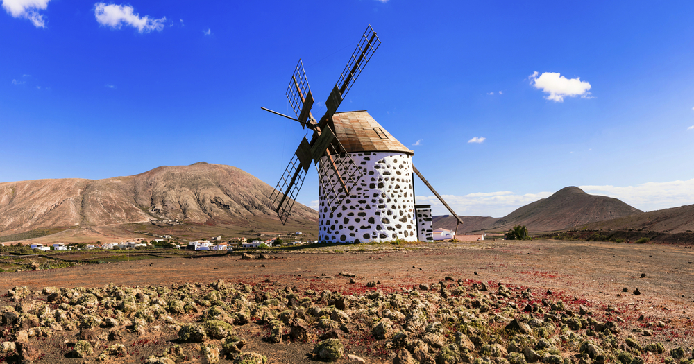 Windmühle in La Oliva auf Fuerteventura