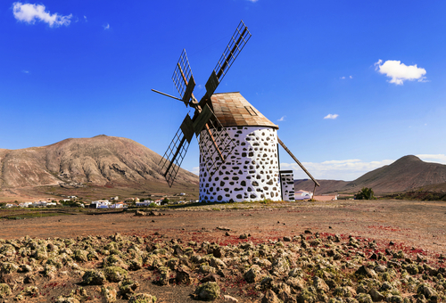 Windmühle in La Oliva auf Fuerteventura