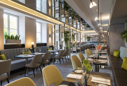 Essbereich Leonardo Royal Hotel Berlin Alexanderplatz