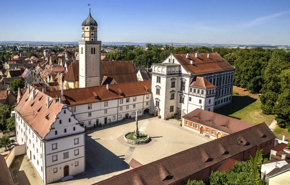Residenzschloss Oettingen Vogelperspektive