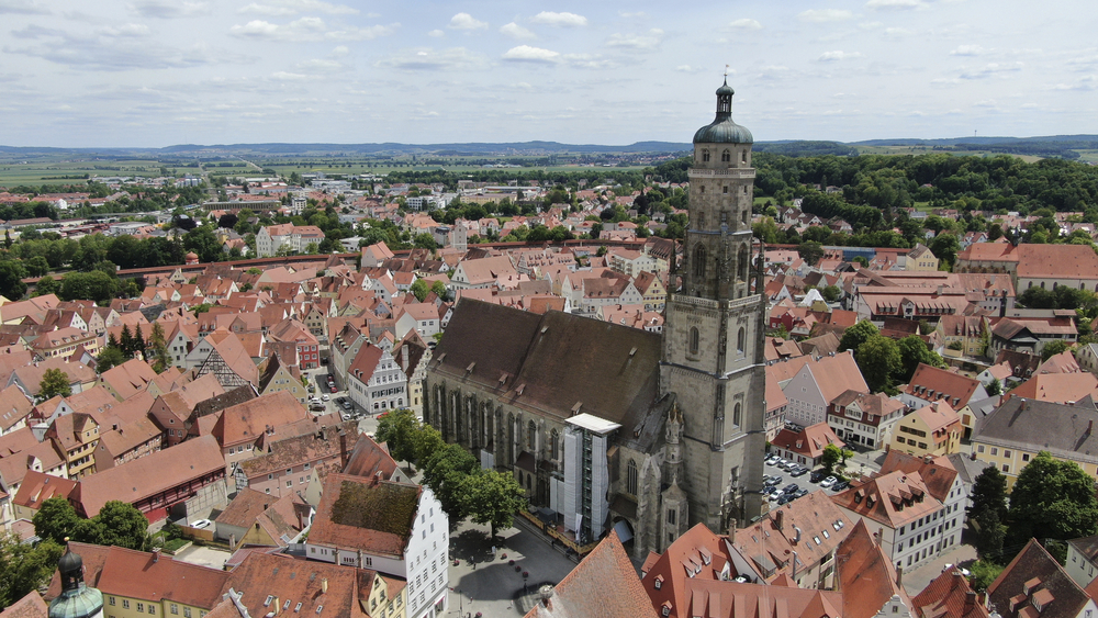 Luftansicht von Nördlingen