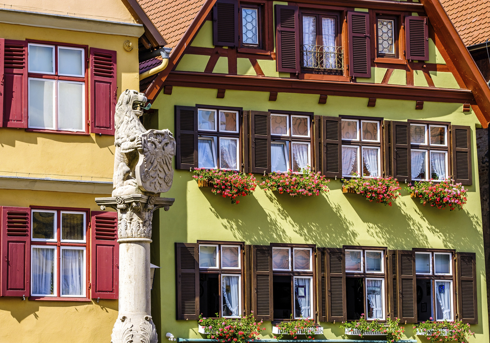 bunte Fassaden in Dinkelsbühl