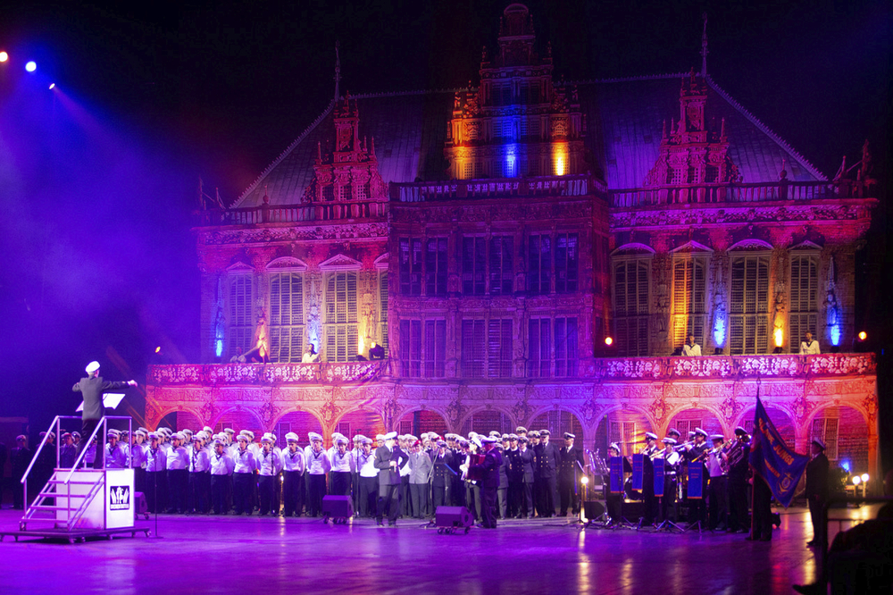 Bühne der Musikshow Bremen Tattoo