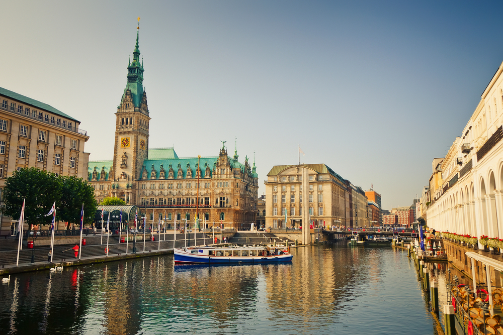 Jungfernstieg in Hamburg