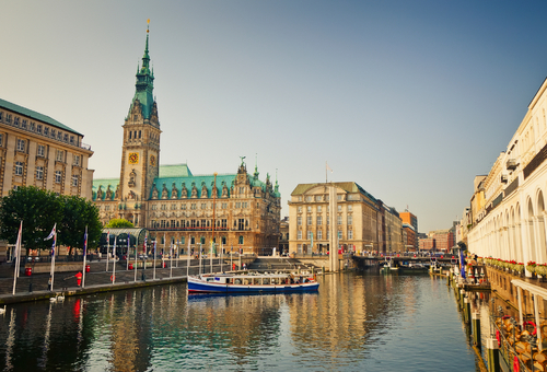 Jungfernstieg in Hamburg