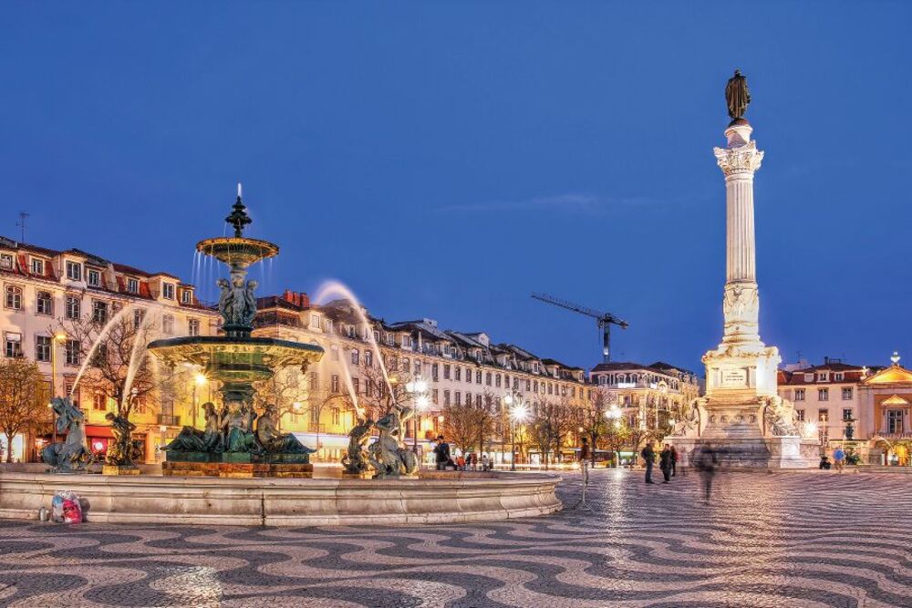 Rossio-Platz in Lissabon, Portugal