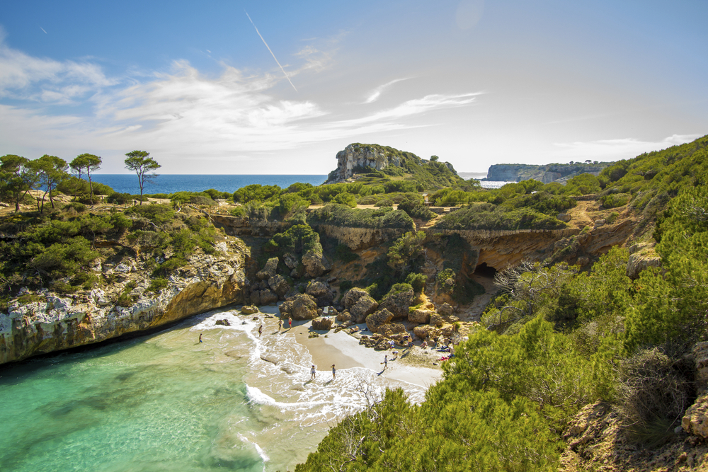 Landschaft uns Felsen auf Mallorca