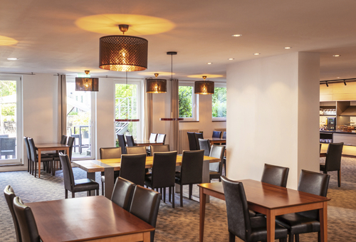 Frühstückssaal im B&B Hotel Eschweiler