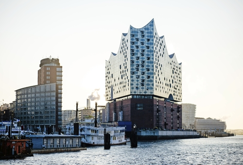 Außenansicht der Elbphilharmonie Hamburg