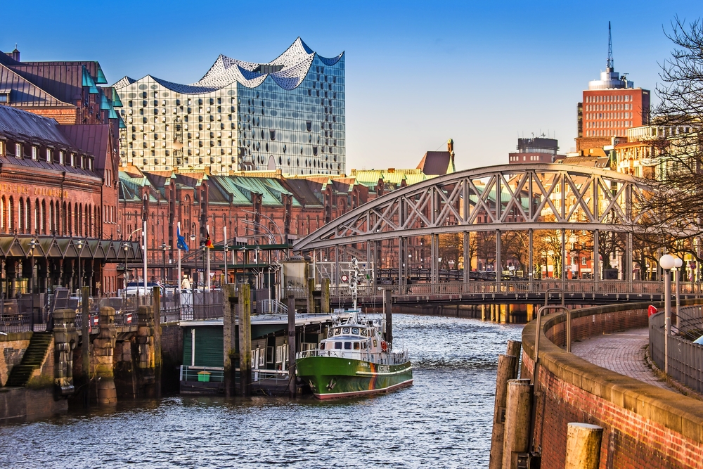 Skyline von Hamburg, Deutschland