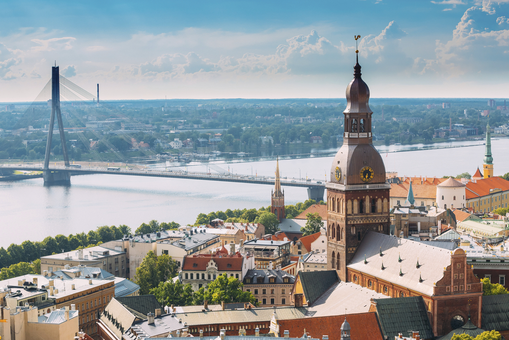 Aussicht auf Riga