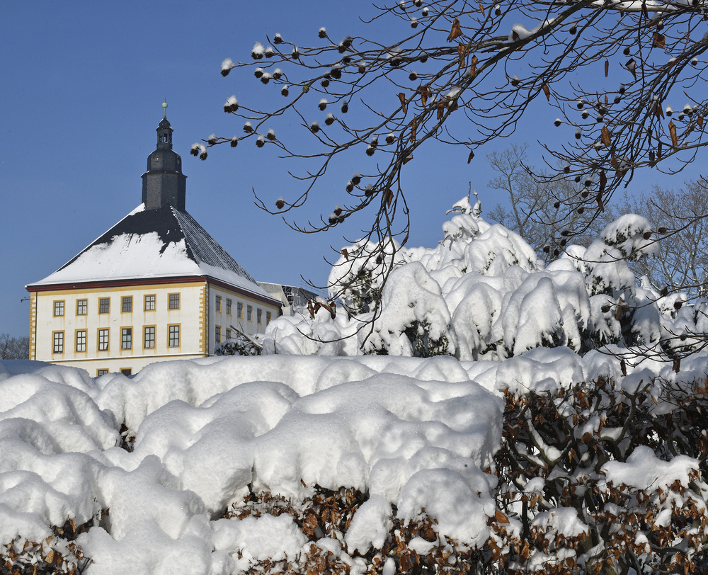 Schloss Friedenstein in Gotha im Winter