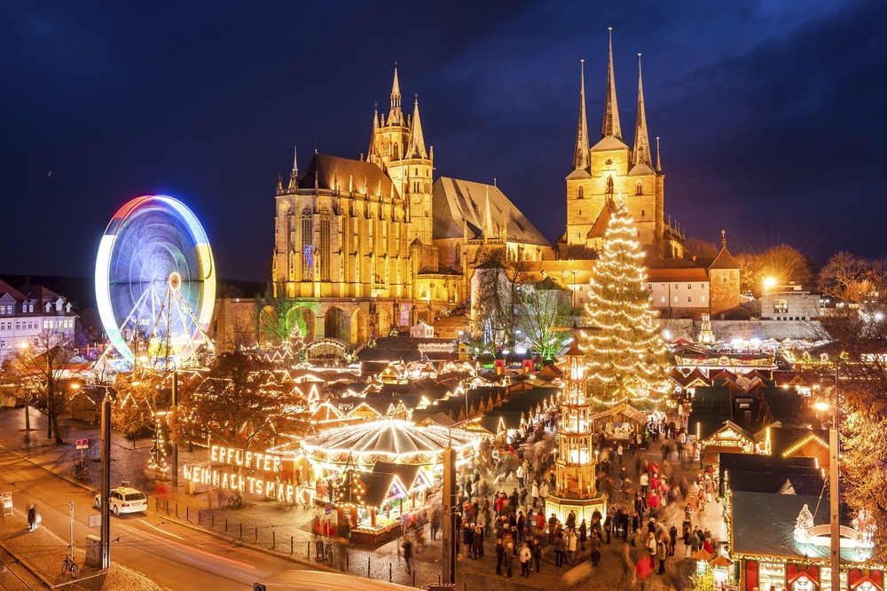 Erfurter Weihnachtsmarkt auf dem Domplatz