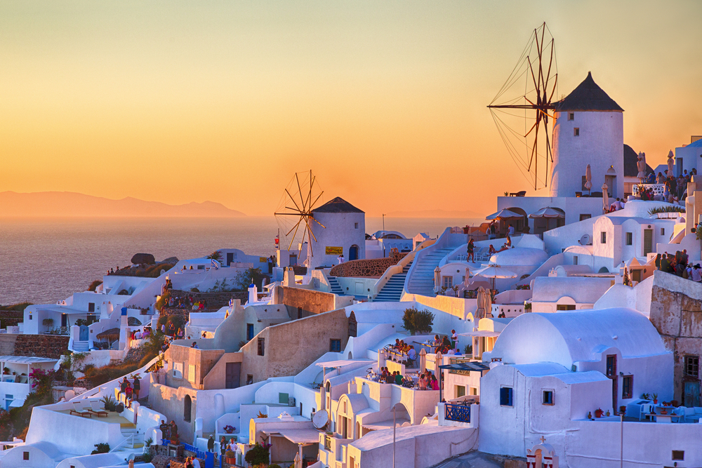 Oia im Sonnenuntergang