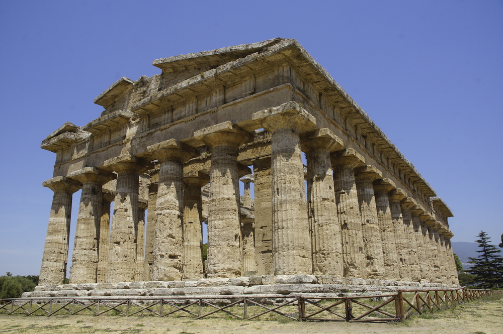 Tempel von Peasteum an der Amalifküste in Italien