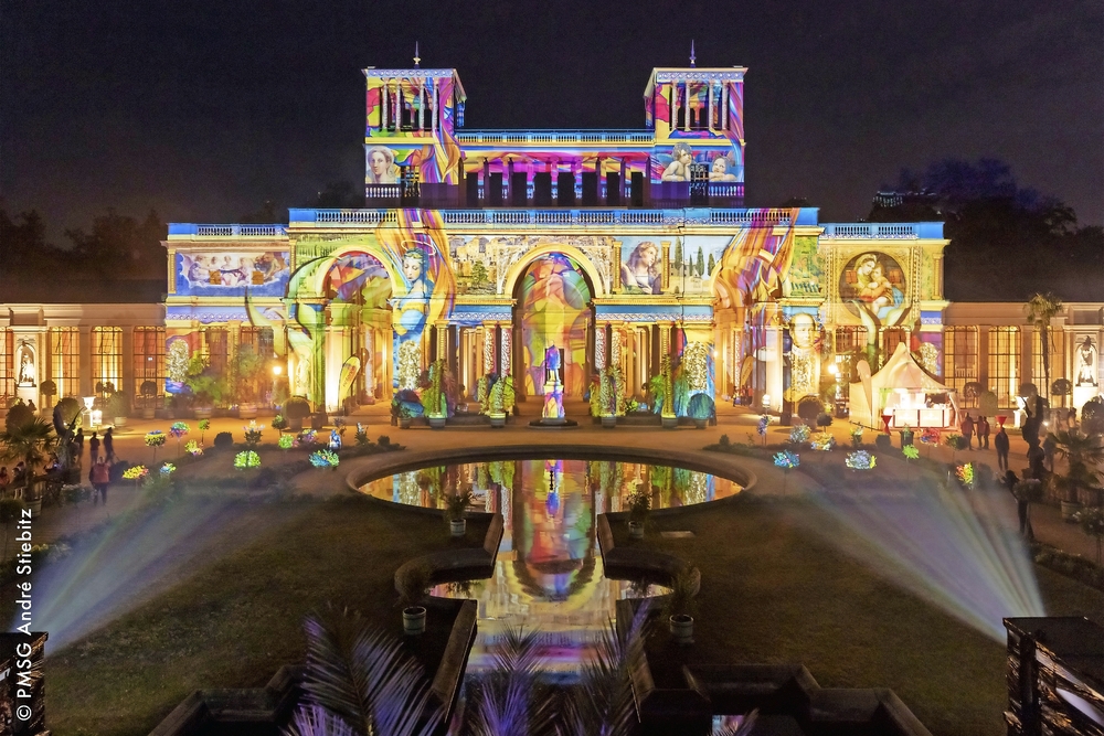 Schloss Belvedere bei Potsdam während der Potsdamer Schlössernacht