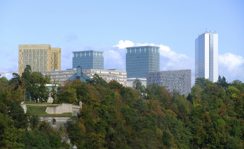Skyline der EU-Institutionen in Luxemburg