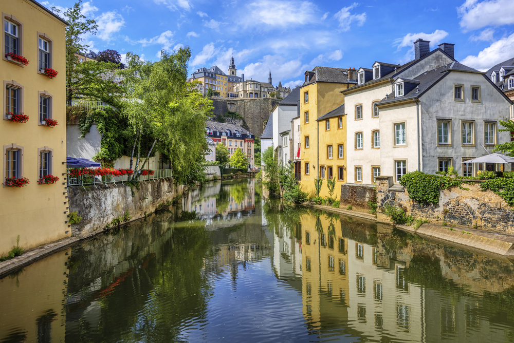 Kanal in der Stadt Luxemburg 