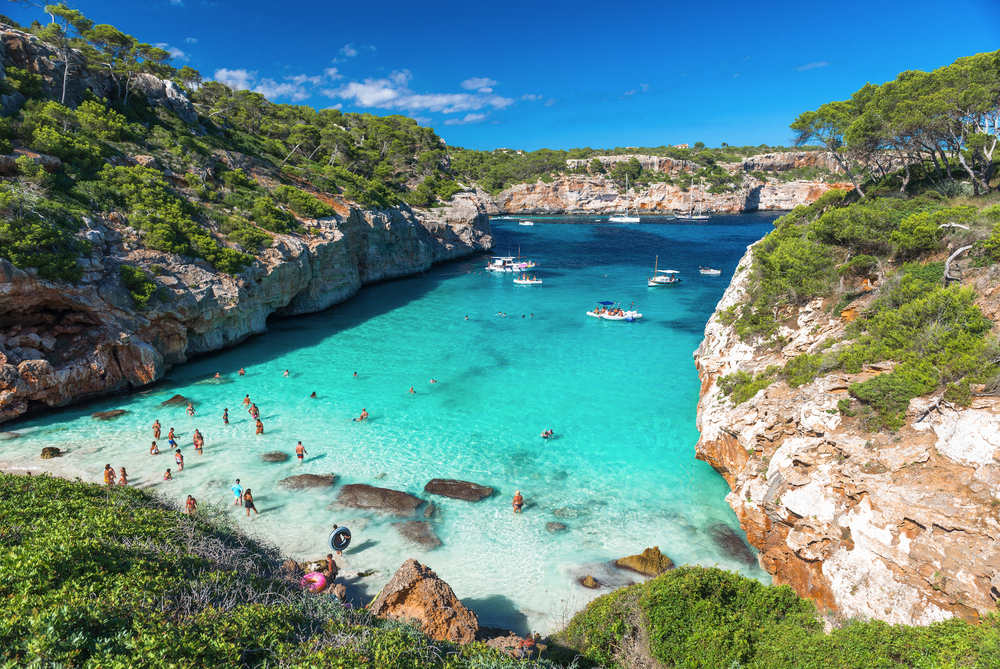 Badebucht Caló des Moro auf Mallorca