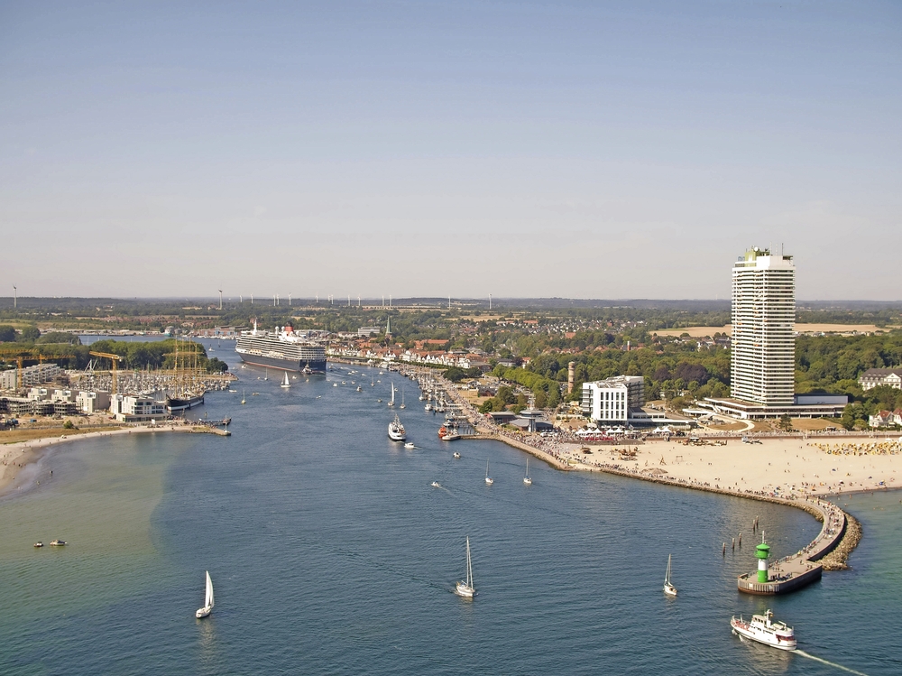 Luftansicht von Travemünde