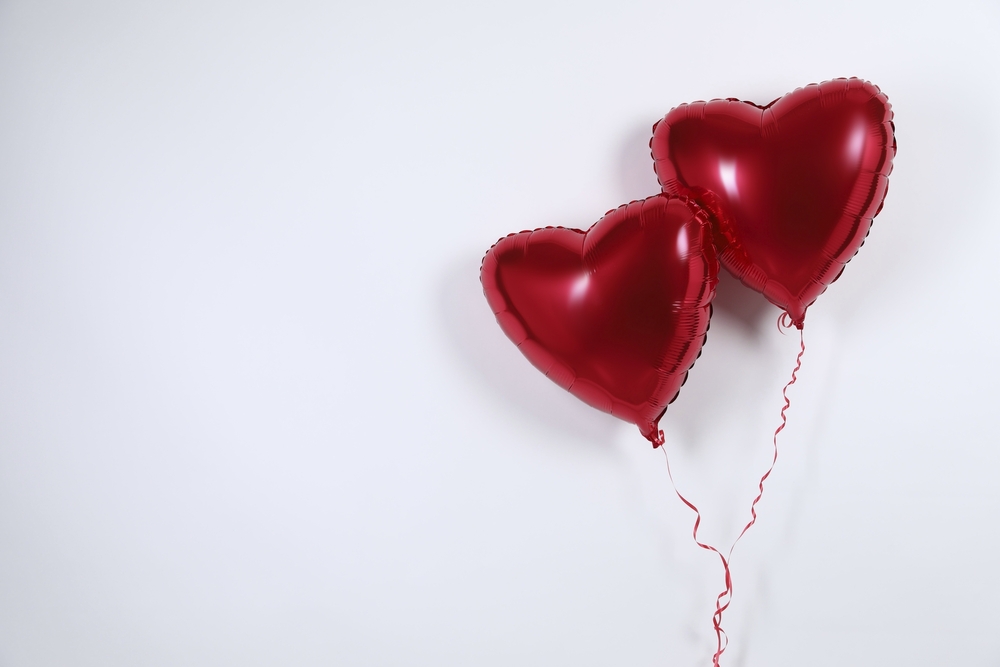 Valentinstag, Ballons, Herzen, Herzballons