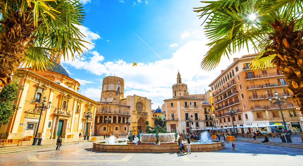 Plaza de la Reina in Valencia