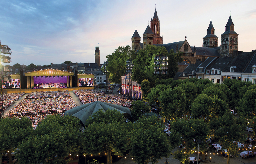 Vrijthof in Maastricht bei einem André Rieu Konzert