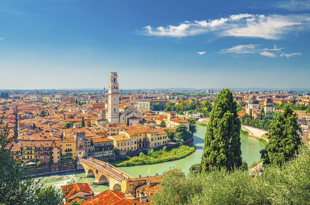 Luftansicht von Verona