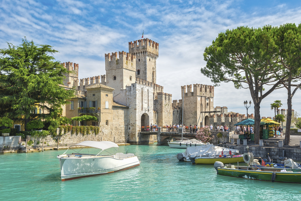 Castello Scaligero di Sirmione in Lombardei, Italien