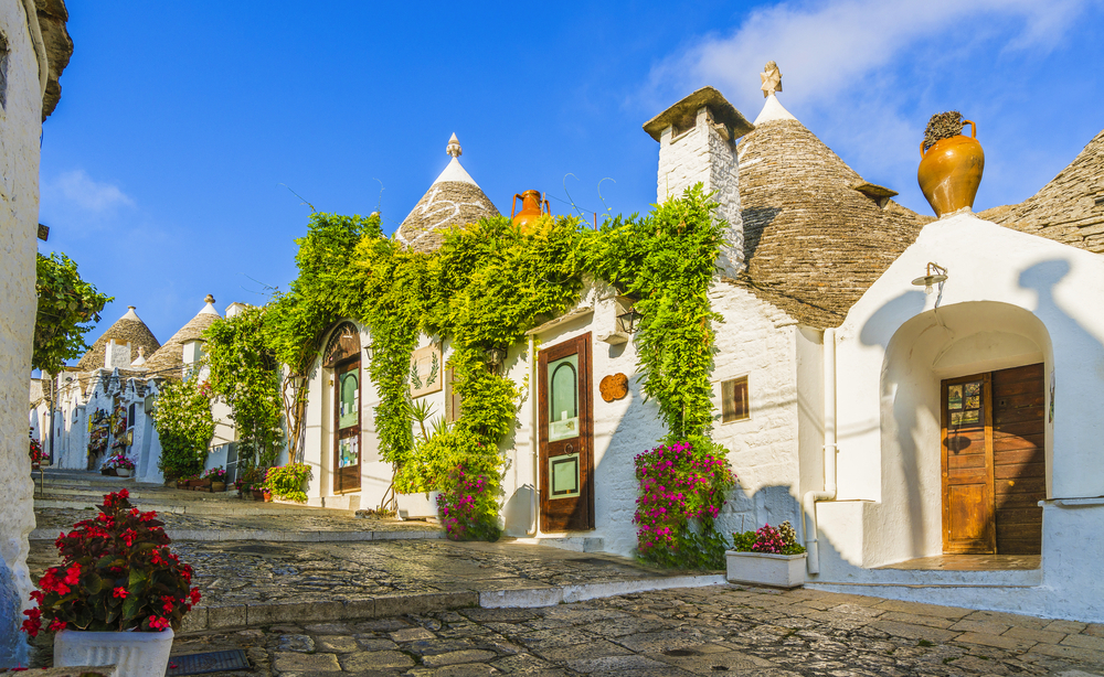 Alberobello in Apulien, Italien