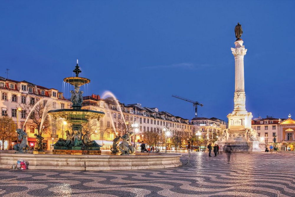 Rossio-Platz in Lissabon, Portugal