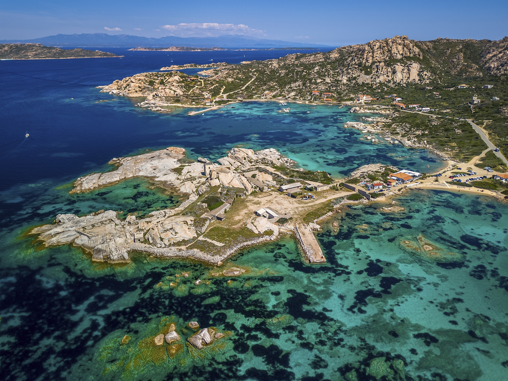 Luftansicht von Sardinien