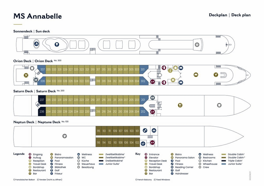 Decksplan MS Annabelle