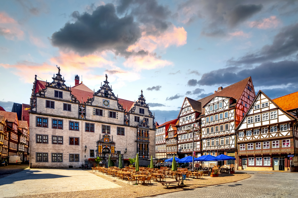 Rathaus und Altstadt von Hannoversch Münden