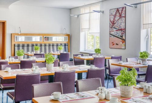 Frühstückssaal im Hotel Erfurt City Center by Leonardo Hotels