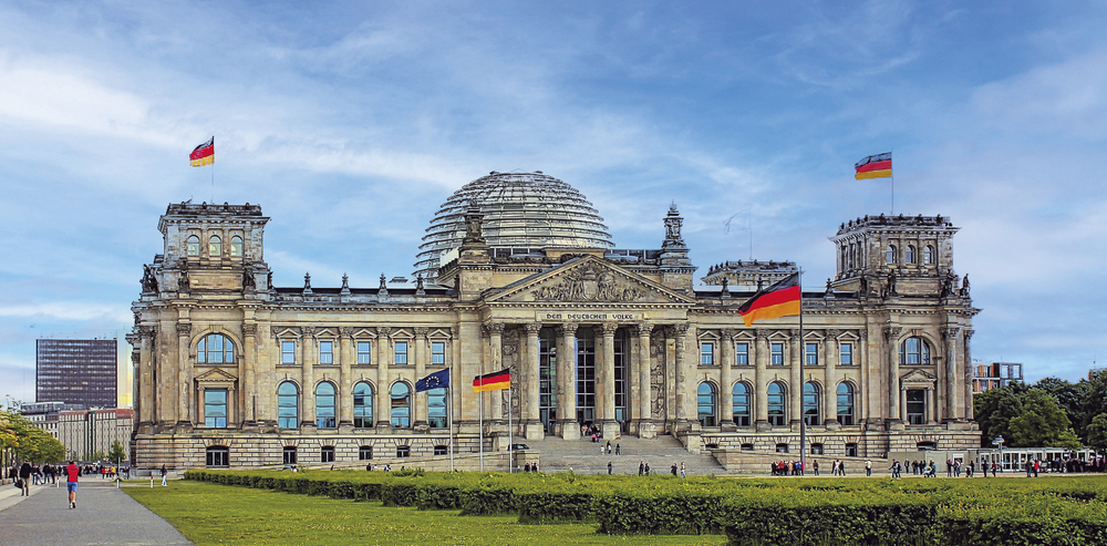 Gebäude des Bundestages in Berlin