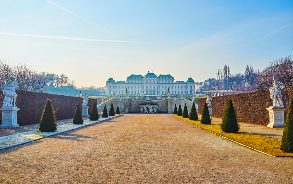 Schloss Belvedere im Winter