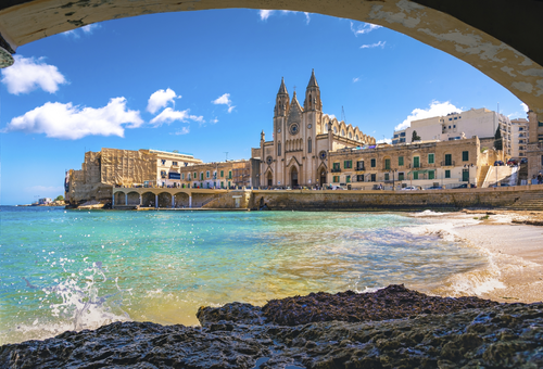 Aussicht auf St. Julian, Malta