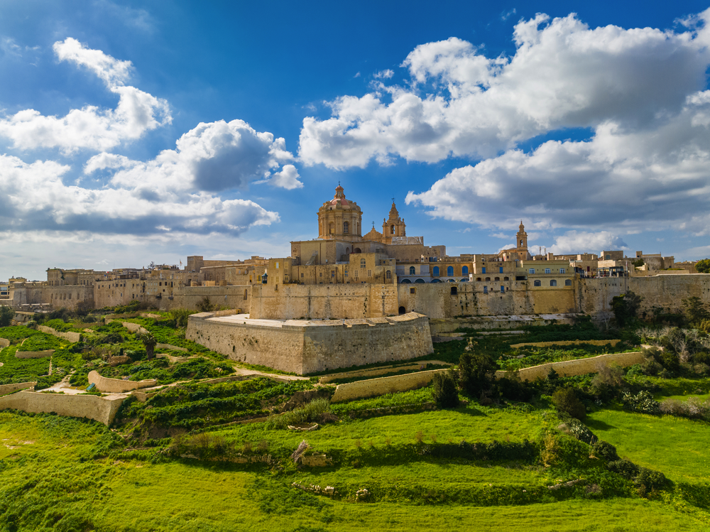 die alte Hauptstadt Maltas, die Stadt Mdina und deren Hauptkirche