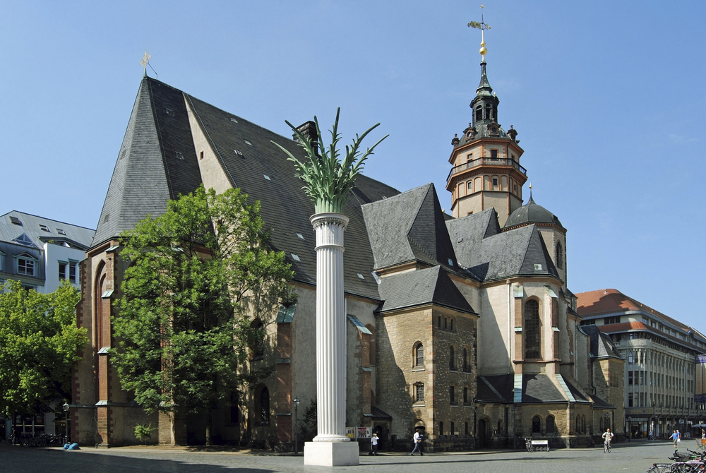 Nikolaikirche und Nikolaisäule 