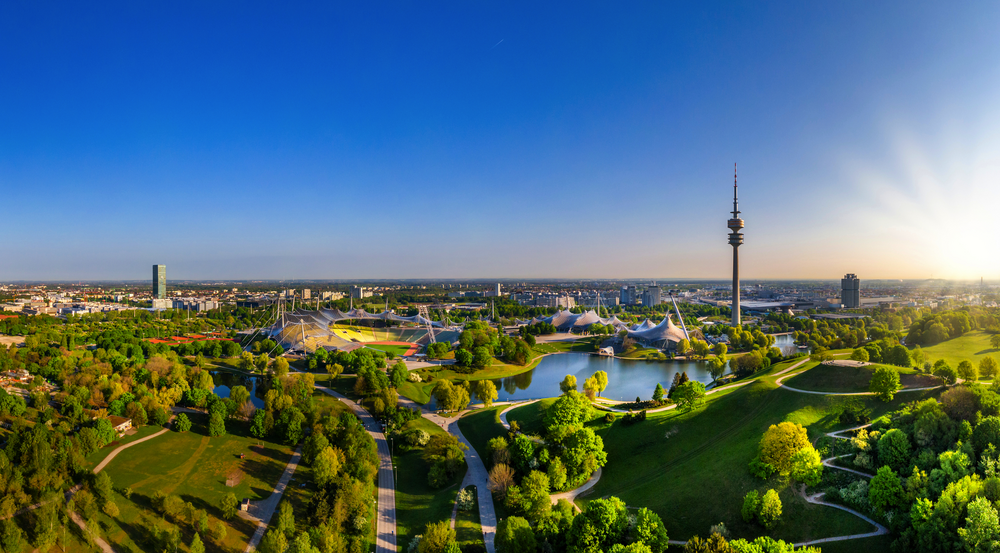 Olympic Park in Munich, Bavaria, Germany