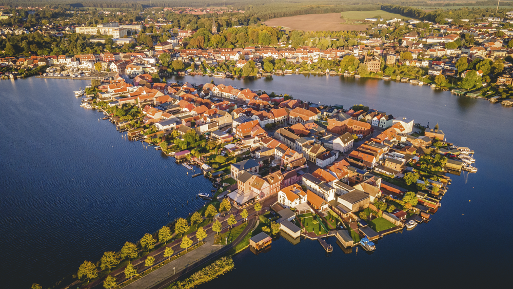 Inselstadt Malchow zum Sonnenaufgang