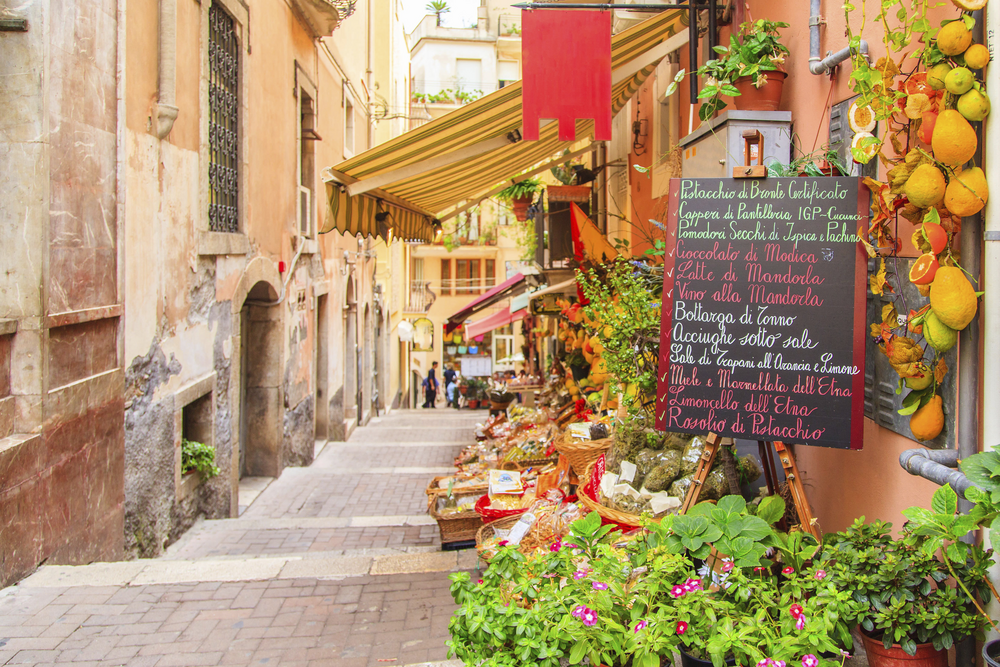 Gasse in Taormina